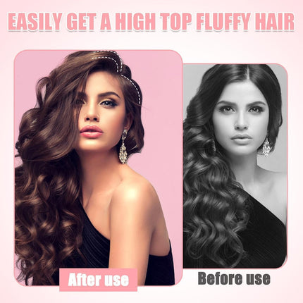 2 Pcs Wind Shaping Styling Comb for Fluffy Bangs,No-Trace Hair Root Lifting Hair Volume Clip,Easy High Crown Volume Tool,Quick Hair Styling Tools Volumizing Hair Clips for All Hair Types (Rose Red)