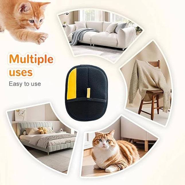 Yomi Pet Hair Remover Glove Reusable Electrostatic Pet Hair Removal Gloves For Couch Furniture Carpet Car – product detail