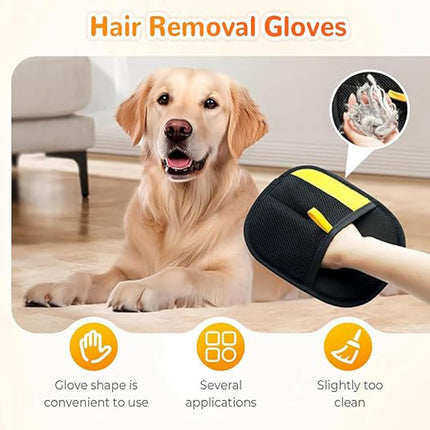 Yomi Pet Hair Remover Glove, Reusable Electrostatic Pet Hair Removal Gloves, For Couch, Furniture, Carpet, Car Seat, Upgraded Animal Fur Removal Tool (1PC)