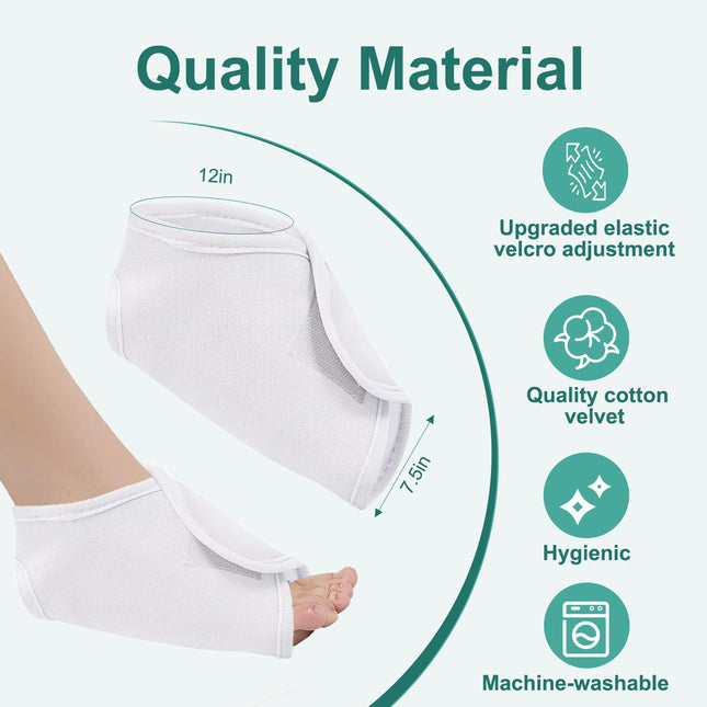 2pcs Castor Oil Pack Wrap for Ankle Adjustable Ankle Castor Oil Wrap for Plantar Fasciitis – product detail