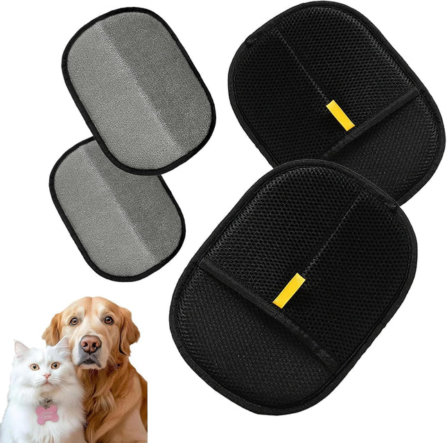 Double-Sided Pet Grooming Gloves