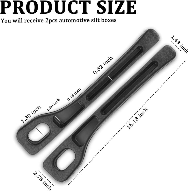 2PCS Car Seat Gap Filler Organizer with Car Storage Slot Multi-Functional Car Gap Filler for – product detail