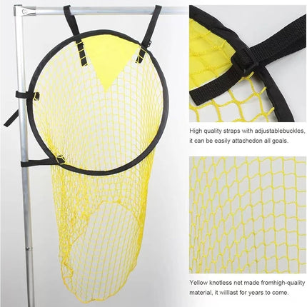 2 Pcs Set Soccer Target Goal Net - Portable Foldable Practice Equipment for Shooting Accuracy - Outdoor Football Field Throwing Target