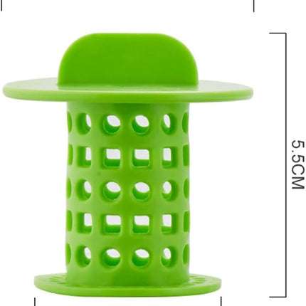 New Handle Bathroom Drain Hair Catcher Bath Stopper Plug Sink Strainer Filter Sewer Dredge Device Shower Hair Stopper (Pack of 4) Green-Blue-White-Orange 1.5 inch to 1.75 inch