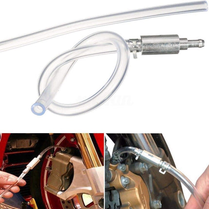 Brake Bleeder Hose One Way Check Valve, Brake Fluid Replacement Kit, Car Brake Bleeder Hose with One Way Check Valve, Universal Brakes Bleeder Tool Cars Accessories for Car Motorbike Bike (2 Set)