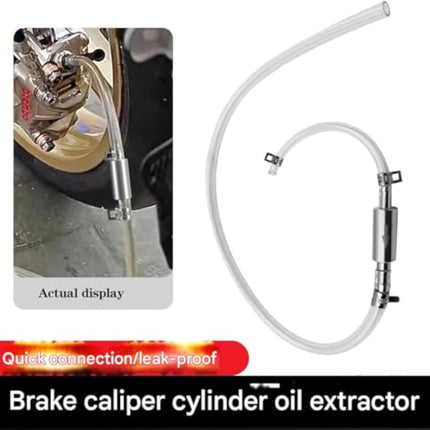Brake Bleeder Hose One Way Check Valve, Brake Fluid Replacement Kit, Car Brake Bleeder Hose with One Way Check Valve, Universal Brakes Bleeder Tool Cars Accessories for Car Motorbike Bike (2 Set)