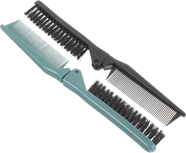 2Pcs Small Double Folding Hair Brushï1 4š Hair Styling Salon Brush Comb Folding Comb Double Use Comb for
