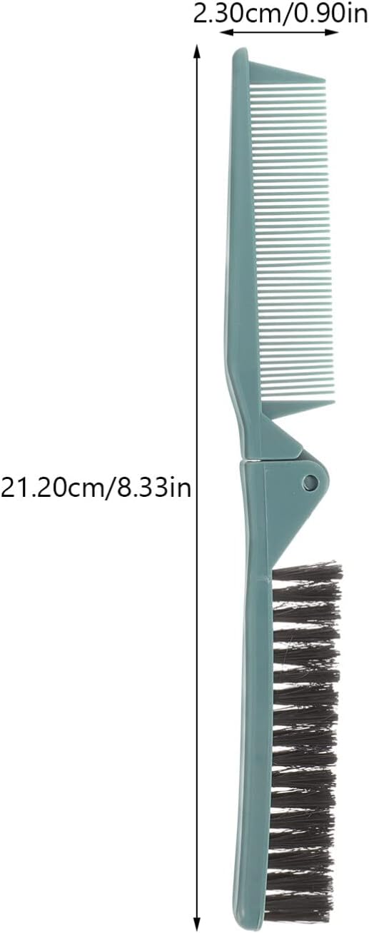 2Pcs Small Double Folding Hair Brushï1 4š Hair Styling Salon Brush Comb Folding Comb Double Use Comb for – product detail