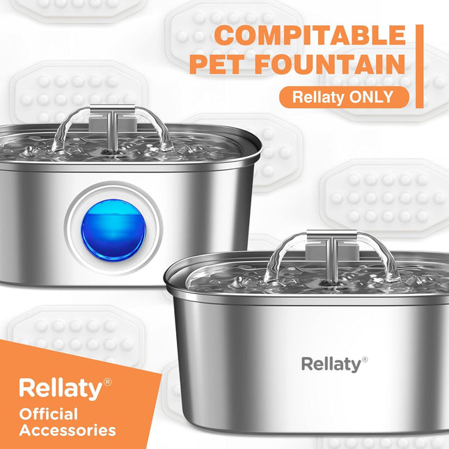 Official Cat Water Fountain Filters Replacement & Pre-Filter Sponges for 3.2L/108oz Automatic Pet Water – product detail
