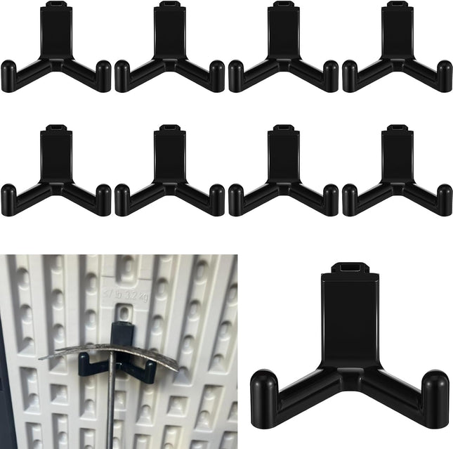 10 Pcs Tool Hook for Shed Accessories Plastic ABS Tool Hooks Compatible with Lifetime Shed 60305 in Black