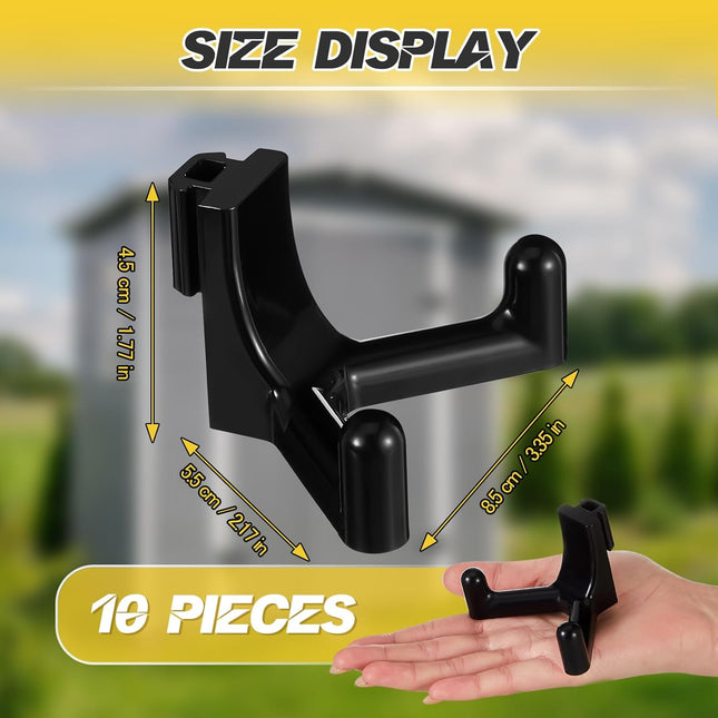 10 Pcs Tool Hook for Shed Accessories Plastic ABS Tool Hooks Compatible with Lifetime Shed 60305 – product detail