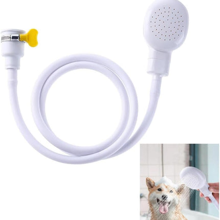 Portable Rubber Hose Spray, 1.3 Meters Pet Shower Sprayer Hand Held Hose,Hose Bath Tub Sink Spray Attachment for Washing Hair Pet Shower