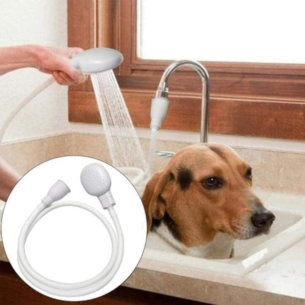Portable Rubber Hose Spray, 1.3 Meters Pet Shower Sprayer Hand Held Hose,Hose Bath Tub Sink Spray Attachment for Washing Hair Pet Shower
