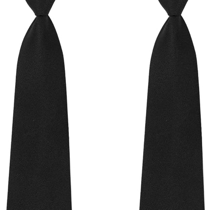 2pcs Boy's Necktie Pre-tied Adjustable Neck Strap Tie for Wedding Graduation School Uniforms