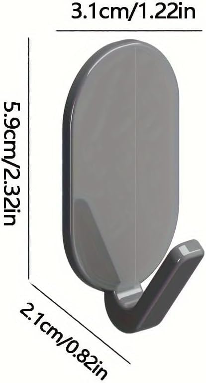 Heavy-Duty Adhesive Wall Hooks 10-Pack – product detail