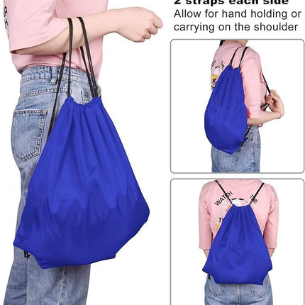 4Pcs Drawstring Backpack Bags Sports Cinch Sack String Backpack Storage Bags for Gym Traveling
