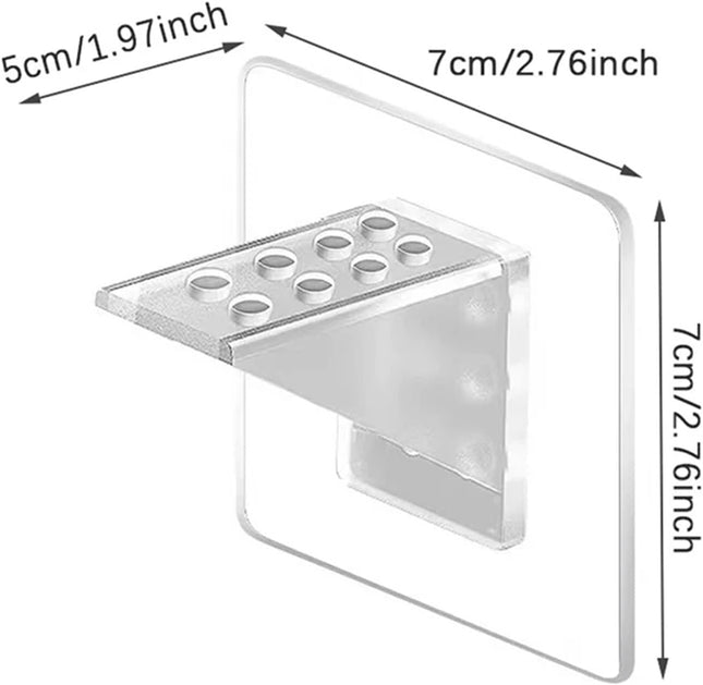 12Pcs Punch Free Shelf Support Pegï1 4ŒSelf Adhesive Support Shelf Bracketï1 4ŒStrong Load Bearing – product detail