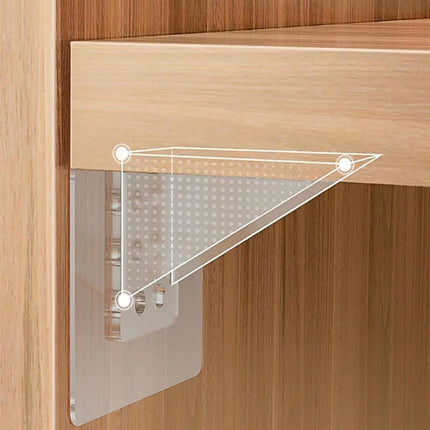 12Pcs Punch Free Shelf Support Peg，Self Adhesive Support Shelf Bracket，Strong Load Bearing for Shelves Kitchen Cabinet Book Closet,Solid Shelf Bearing 15kg