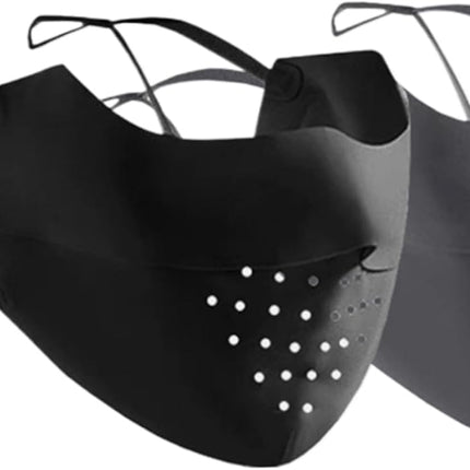 2Pcs Sun Protection Mask Breathable UV Masks UPF 50+ Face Mask for Women Reusable Soft Sunscreen Mask Washable Face Cover with Ear Hoops for Golf Cycling Sports,UV Masks