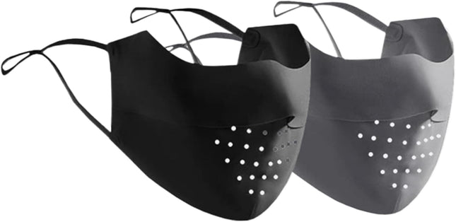 2Pcs Sun Protection Mask Breathable UV Masks UPF 50 Plus Face Mask for Women Reusable V1259-DP01-A-3841