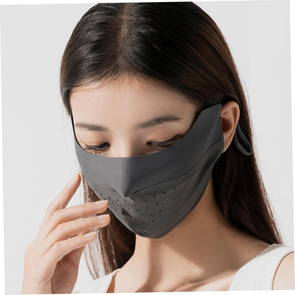 2Pcs Sun Protection Mask Breathable UV Masks UPF 50+ Face Mask for Women Reusable Soft Sunscreen Mask Washable Face Cover with Ear Hoops for Golf Cycling Sports,UV Masks