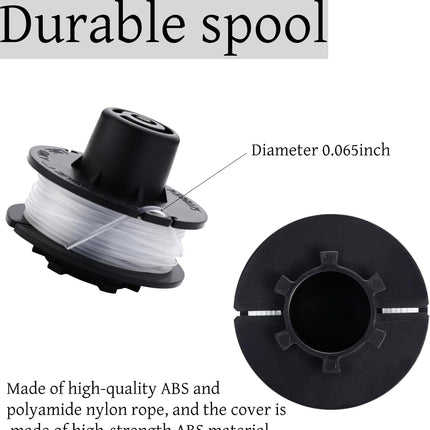 3Pack 88175 Trimmer Line Replacement Spool, 0.065" x 30Ft, Fits Toro 51256, 51301, 51302, 51303, 51304, 51305, 51307, 51308, 51309, 51324, 51326, 51331, 51332, for 10"-15" Electric String Trimmers
