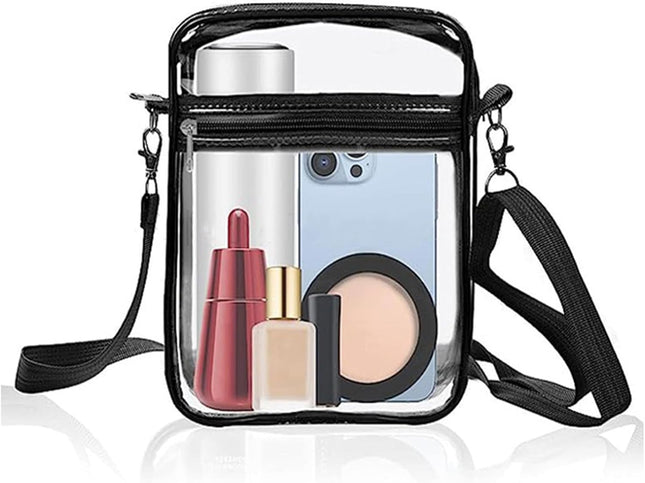 2-Pack Clear Bag Stadium Approved Clear Crossbody Bag Purse Waterproof PVC Pocketï1 4ˆStyle A 22 17 6cm – product detail