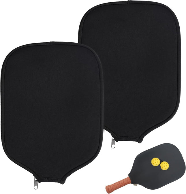 2pcs Racquet Cover for Pickleball 8.6 x 12.2 Inch Neoprene Paddle Cover for Pickleball Racket