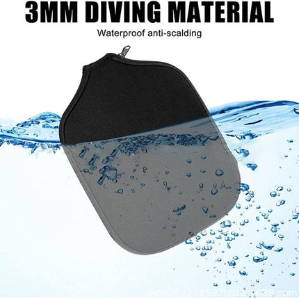 2pcs Racquet Cover for Pickleball, 8.6 x 12.2 Inch Neoprene Paddle Cover for Pickleball Racket Sleeve Storage Bag Compatible for Most USAPA Standard and Elongated Pickball Paddles