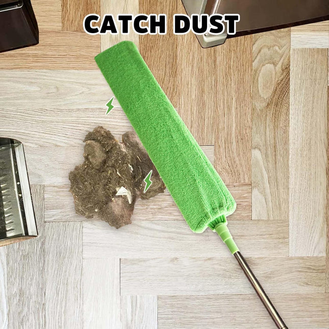 Retractable Gap Dust Cleaner Under Appliance Cleaning Tool Flat Duster for Under Refrigerator – product detail