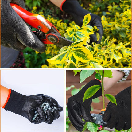 72 Pairs Gardening Gloves for Men Women Rubber Coated Work Gloves for Men Women Multipack Safety Construction Glove for Gardening Assembly Landscaping Construction