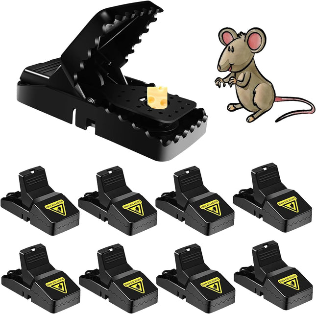8Pack Mouse Trap Mice Traps Indoor and Outdoor Humane Small Mouse Snap Trap Reusable Mouse Catcher Easy to