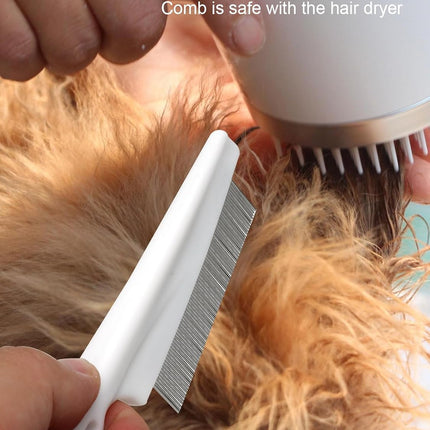 2 PCS flea Comb for Dogs and Cats - Promotes Hair Growth and Removes Loose Hair, Knots