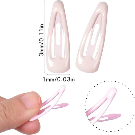 30 Pcs Baby Snap Hair Clips, 1.2 Inch Metal Mini Barrette Hair Clips, Candy Color, Baby Girl Hairpin, Toddler Hair Accessories