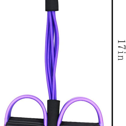 Multifunction Tension Rope, 6-Tube Elastic Yoga Pedal Puller Resistance Band, Natural Latex Tension Rope Fitness, for Abdomen/Waist/Arm/Leg Stretching Slimming Training