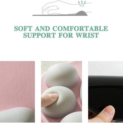 Cat Paw Mouse Pad, Cute 3D Soft Silicone Wrist Rest Support Cushion, Nonslip, Ergonomic Comfort Mouse Mat - for Office, Home Computer, Laptop,Pink