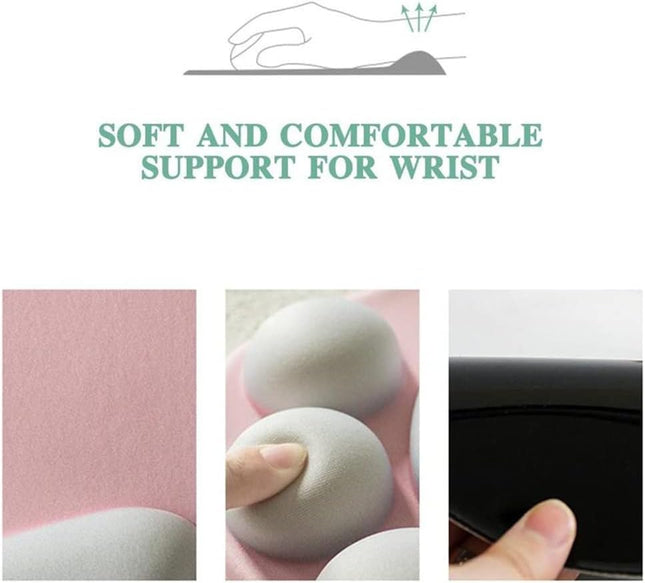 Cat Paw Mouse Pad Cute 3D Soft Silicone Wrist Rest Support Cushion Nonslip Ergonomic Comfort Mouse Mat – product detail