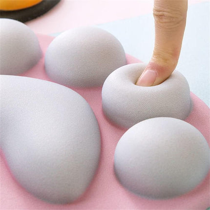 Cat Paw Mouse Pad, Cute 3D Soft Silicone Wrist Rest Support Cushion, Nonslip, Ergonomic Comfort Mouse Mat - for Office, Home Computer, Laptop,Pink