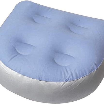 Hot Tub Booster Seat, Soft Comfortable Spa Cushion Pad, with 4 Pcs Suction Cups, Inflatable Booster Seat, Inflatable Back Support Bath Spa Pad, for All Spas and Hot Tubs (Blue)