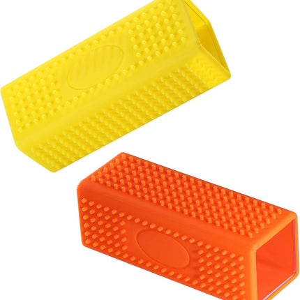 2-Pack Pet Dog Cat Hair Remover for Cars Furniture Carpet Block Roller Sofa Hollow Rubber Cleaner Brush