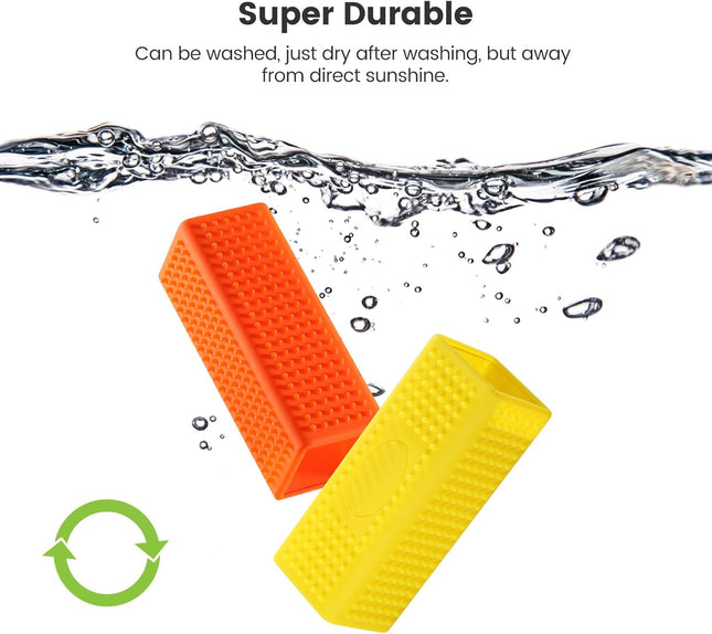 2-Pack Pet Dog Cat Hair Remover for Cars Furniture Carpet Block Roller Sofa Hollow Rubber Cleaner Brush – product detail