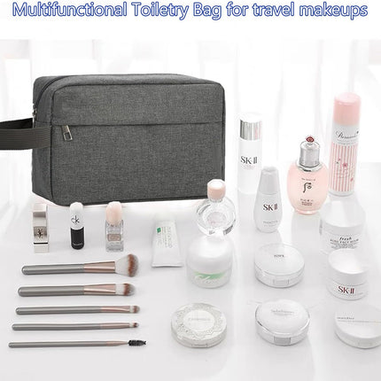 Toiletry Bag for Men,  Travel Shaving Bag Dopp Kit Water-Resistant Cosmetic Bag Travel Organizer for Toiletries Accessories (Navy Blue)