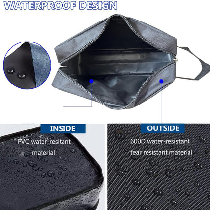 Toiletry Bag for Men,  Travel Shaving Bag Dopp Kit Water-Resistant Cosmetic Bag Travel Organizer for Toiletries Accessories (Navy Blue)