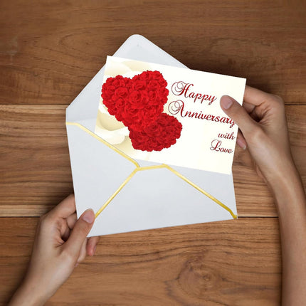 5x7 Envelopes for Invitations with Gold Border, 50 Pack A7 Envelopes with V-Flap, Self Seal Greeting Card Gift Card Envelopes Invitation Envelopes for Wedding, Graduation, Baby Shower, Party (White)