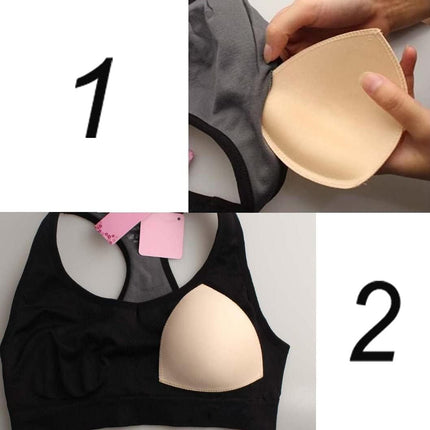 5 Pairs Bra Pads Inserts,Removable, Air Cotton,Foam Sponge,Breathable (Beige#, A/B CUP)