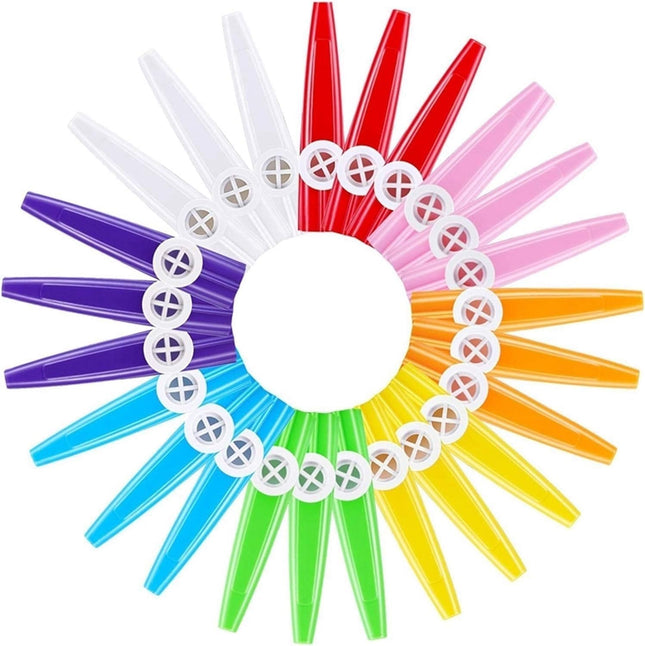 24 Pieces Plastic Kazoos Multi Colors Kazoo Musical Instruments Great Gift for Music Lovers Good Companion – product detail