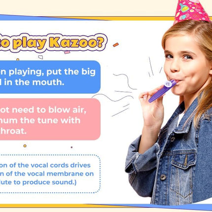 24 Pieces Plastic Kazoos Multi Colors Kazoo Musical Instruments Great Gift for Music Lovers Good Companion for Guitar, Ukulele, Violin, Piano Keyboard