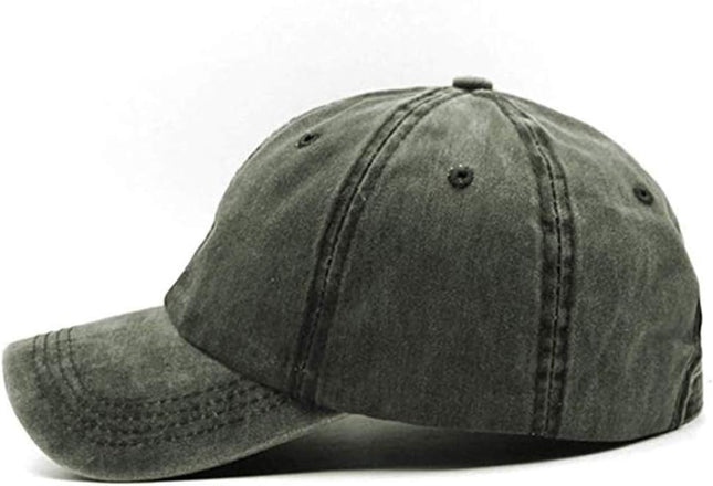 Men Women Plain Cotton Vintage Washed Twill Low Profile Baseball Cap Adjustable Distressed Dad Hat – product detail