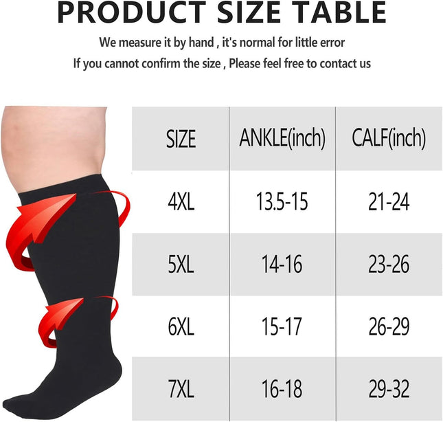 Compression Socks For Women Men Plus Size Compression Socks Men Women Wide Calf – product detail