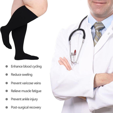 Compression Socks For Women Men,Plus Size Compression Socks Men Women,Wide Calf Compression Stocking.Extra Large Compression Socks.